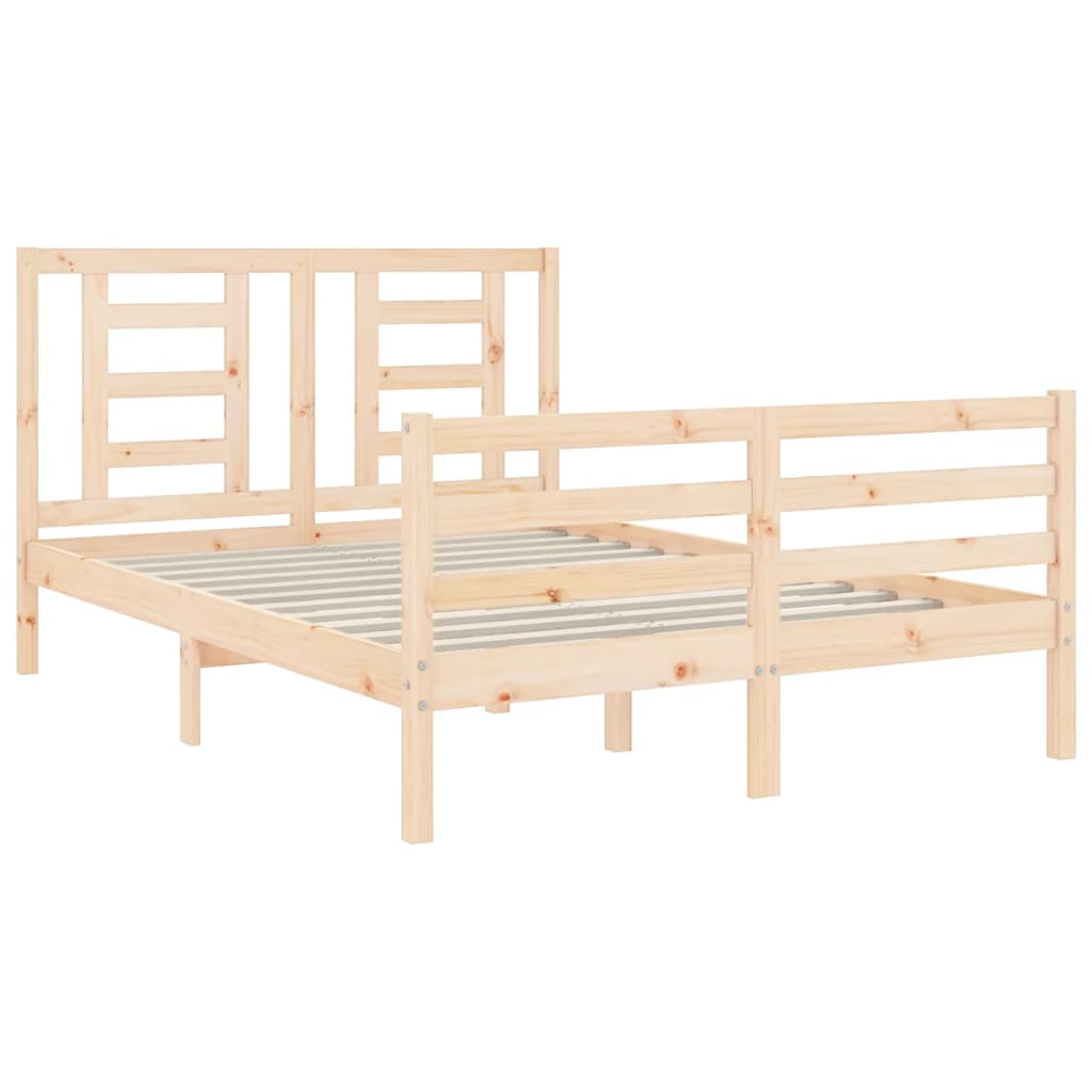 Bed Frame without Mattress 120x200 cm Solid Wood