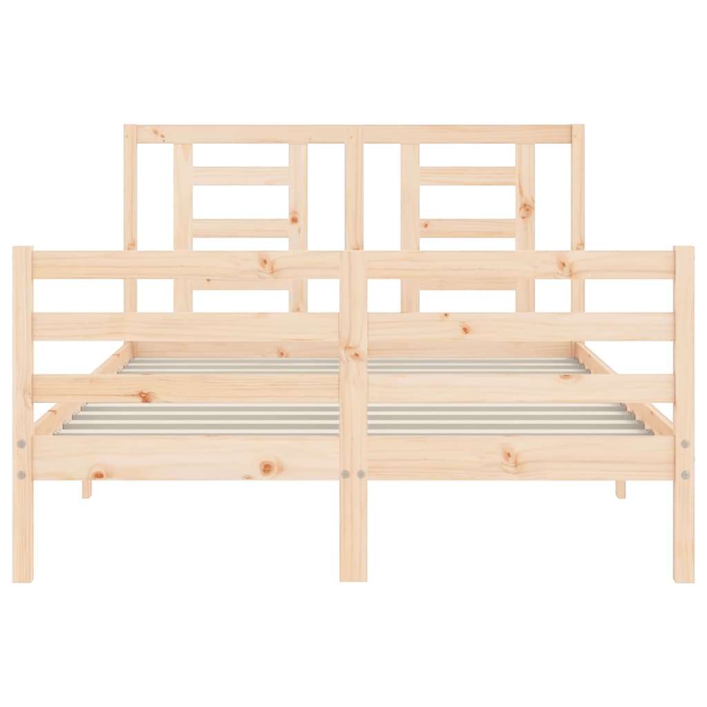 Bed Frame without Mattress 120x200 cm Solid Wood