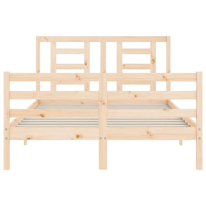 Bed Frame without Mattress 120x200 cm Solid Wood