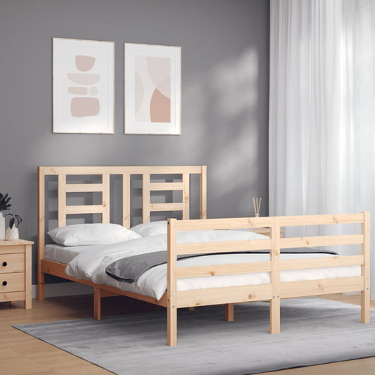 Bed Frame without Mattress 120x200 cm Solid Wood