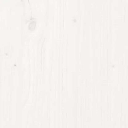 Garden Footstool White 70x70x30 cm Solid Wood Pine
