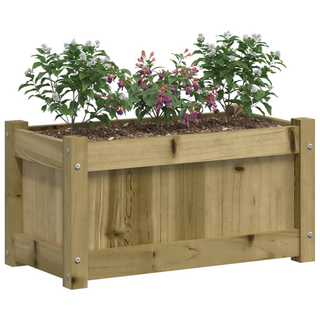 Garden Planters 2 pcs Impregnated Wood Pine