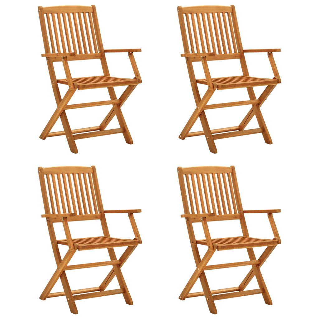 5 Piece Garden Dining Set Solid Wood Acacia