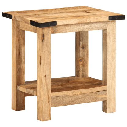 Side Table 40x30x40 cm Solid Rough Wood Mango