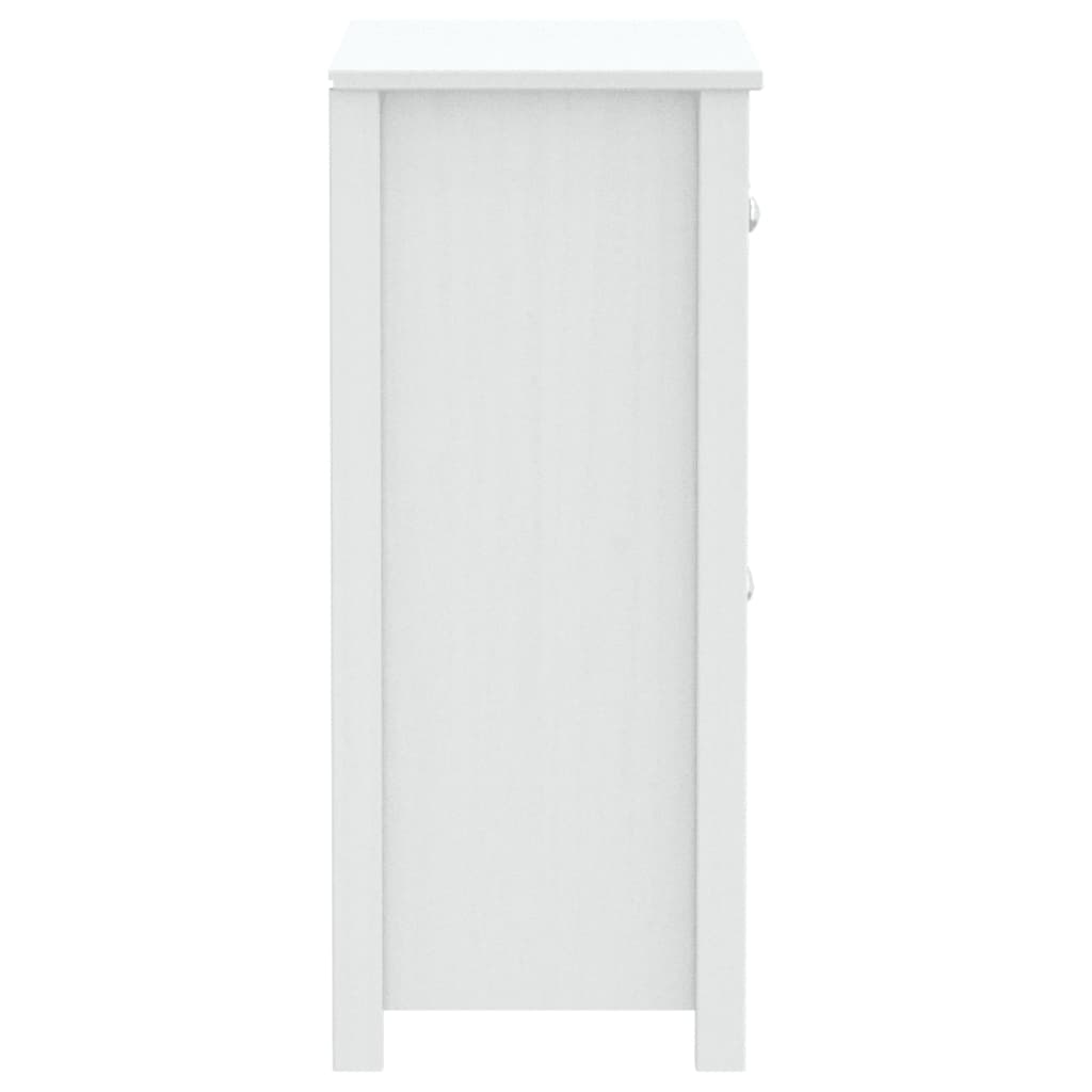 Bathroom Cabinet BERG White 69.5x34x80 cm Solid Wood Pine