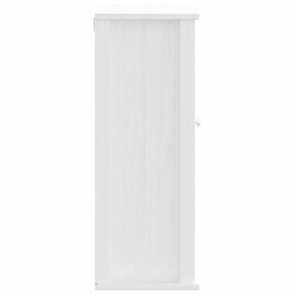 Bathroom Wall Cabinet BERG White 40x27x71.5 cm Solid Wood Pine