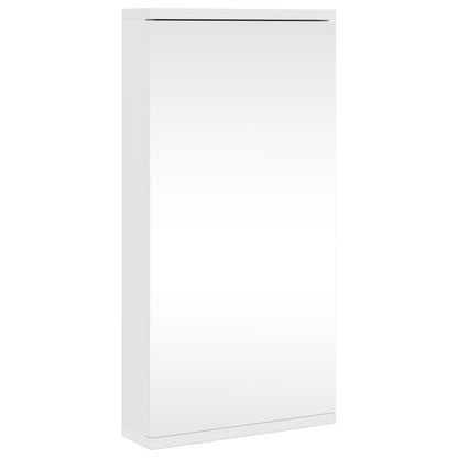 Corner Bathroom Mirror Cabinet White 30x24x60 cm