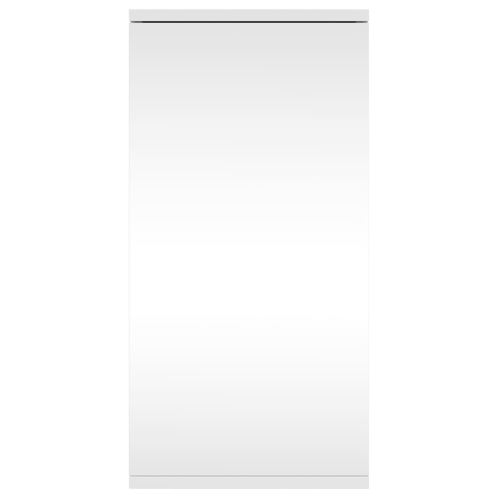 Corner Bathroom Mirror Cabinet White 30x24x60 cm