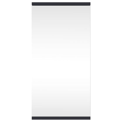 Corner Bathroom Mirror Cabinet Grey 30x24x60 cm