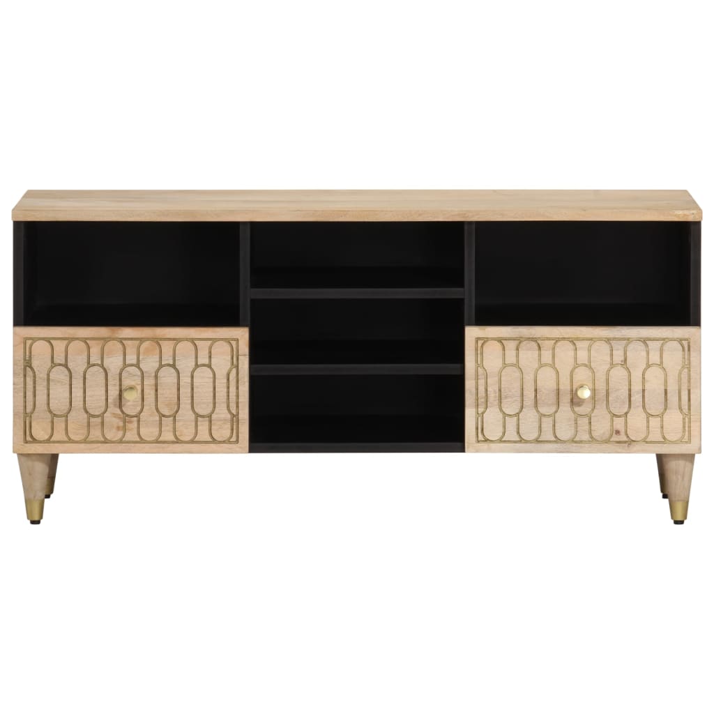 TV Cabinet 100x33x46 cm Solid Wood Mango