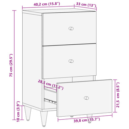 Side Cabinet 40x33x75 cm Solid Wood Mango