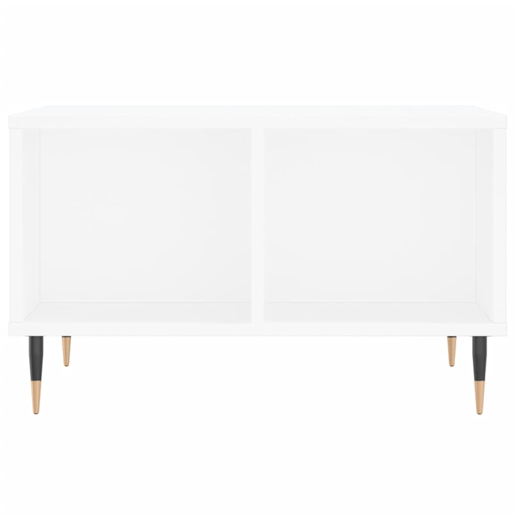 Coffee Table White 60x50x36.5 cm Engineered Wood