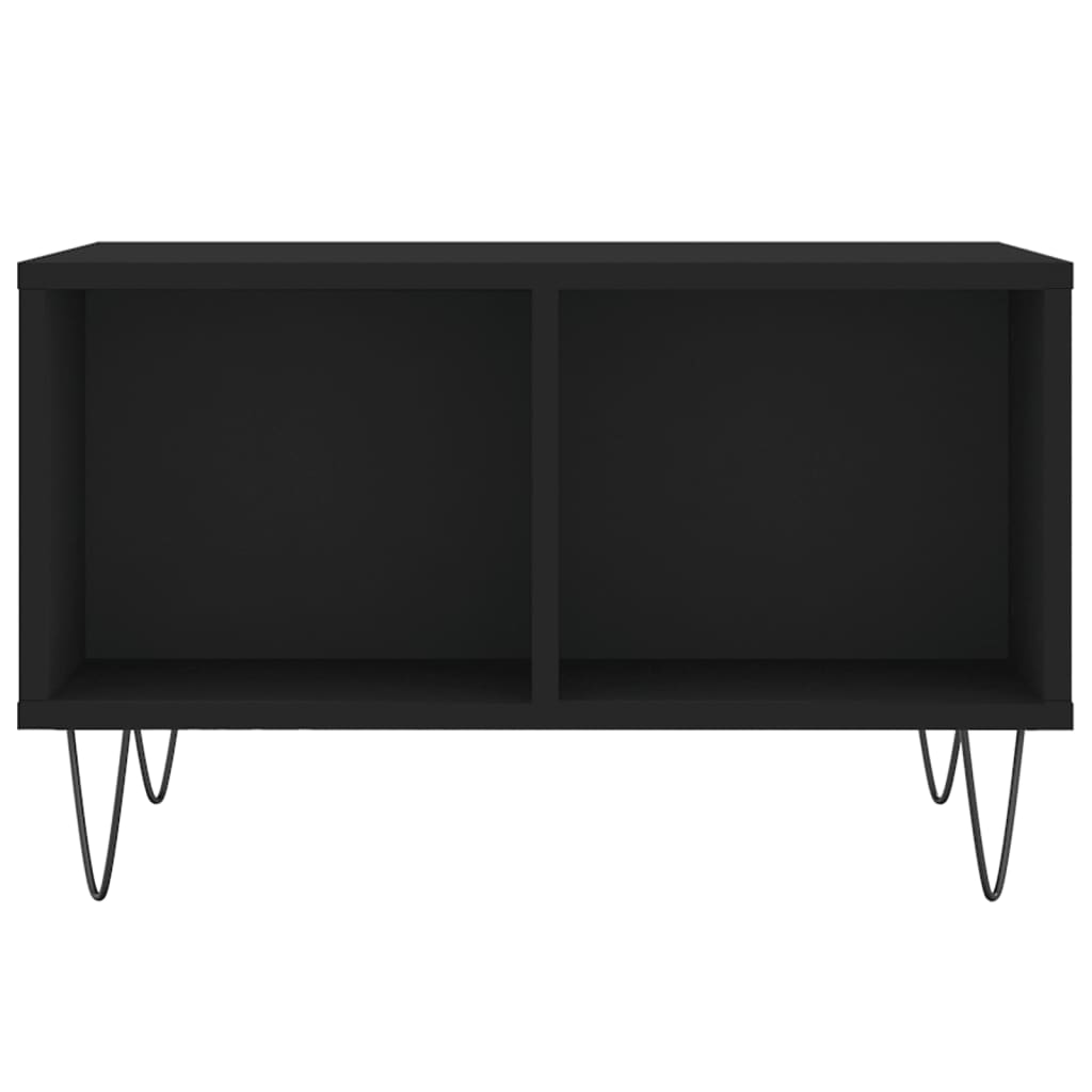 Coffee Table Black 60x50x36.5 cm Engineered Wood