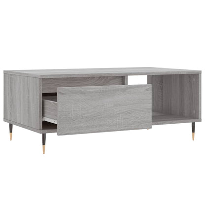 Coffee Table Grey Sonoma 90x50x36.5 cm Engineered Wood