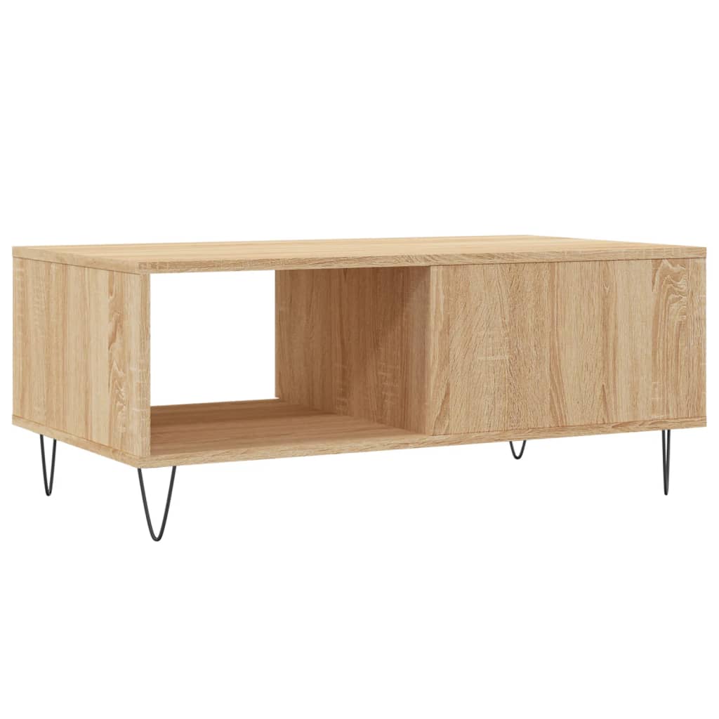 Coffee Table Sonoma Oak 90x50x36.5 cm Engineered Wood