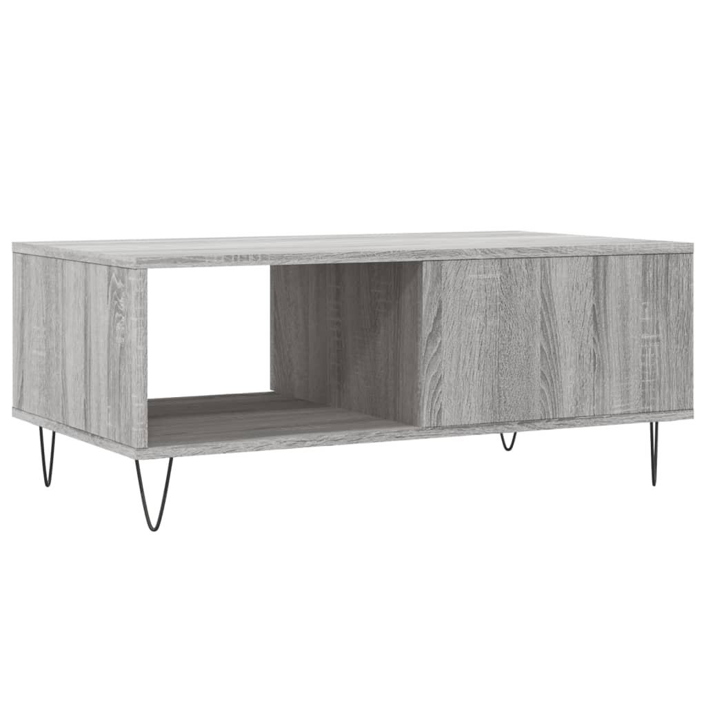 Coffee Table Grey Sonoma 90x50x36.5 cm Engineered Wood