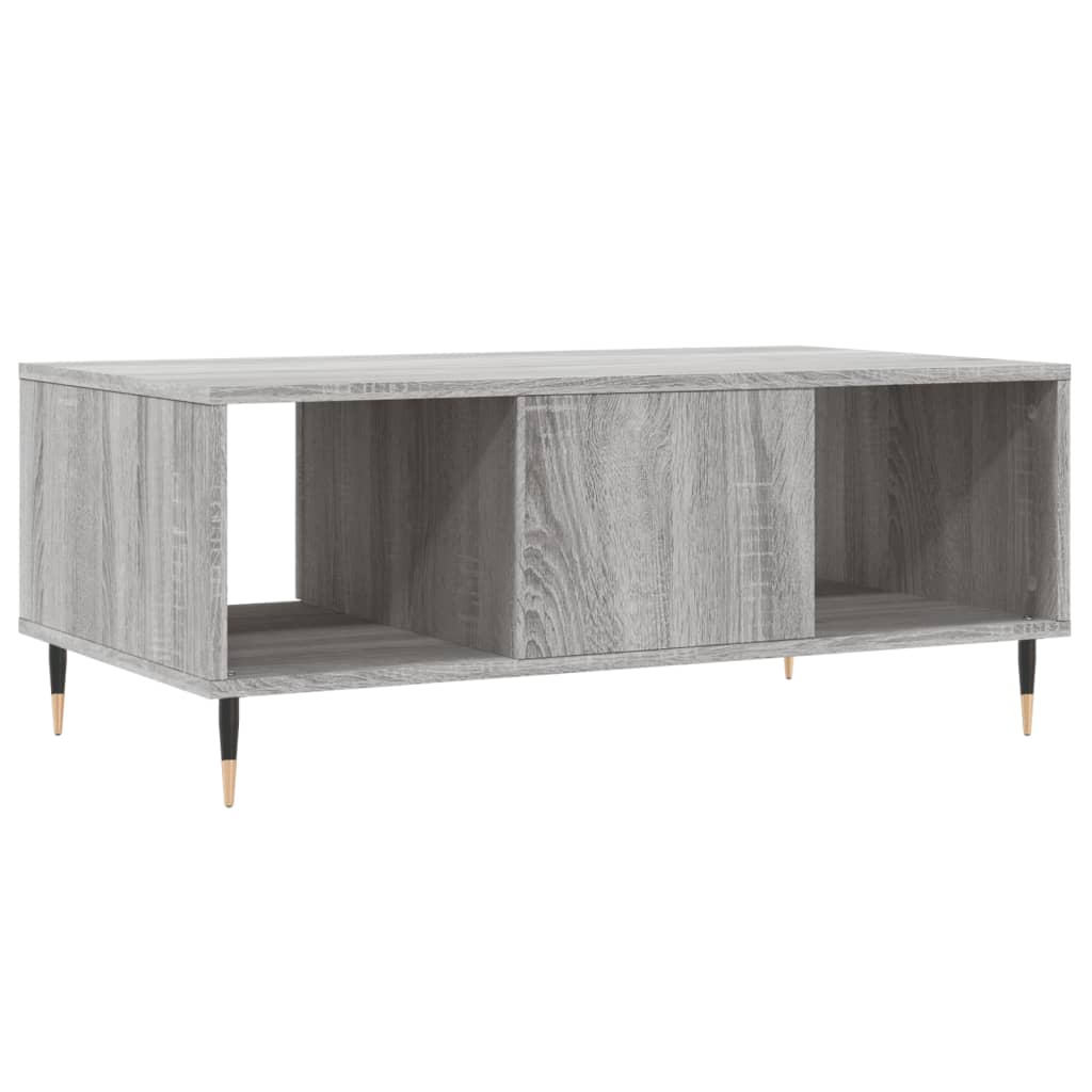 Coffee Table Grey Sonoma 90x50x36.5 cm Engineered Wood