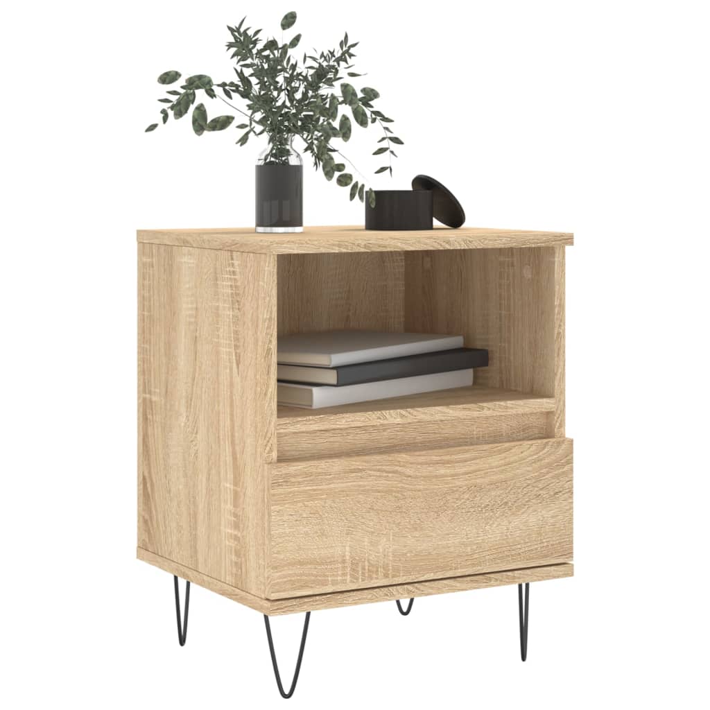 Bedside Cabinet Sonoma Oak 40x35x50 cm Engineered Wood