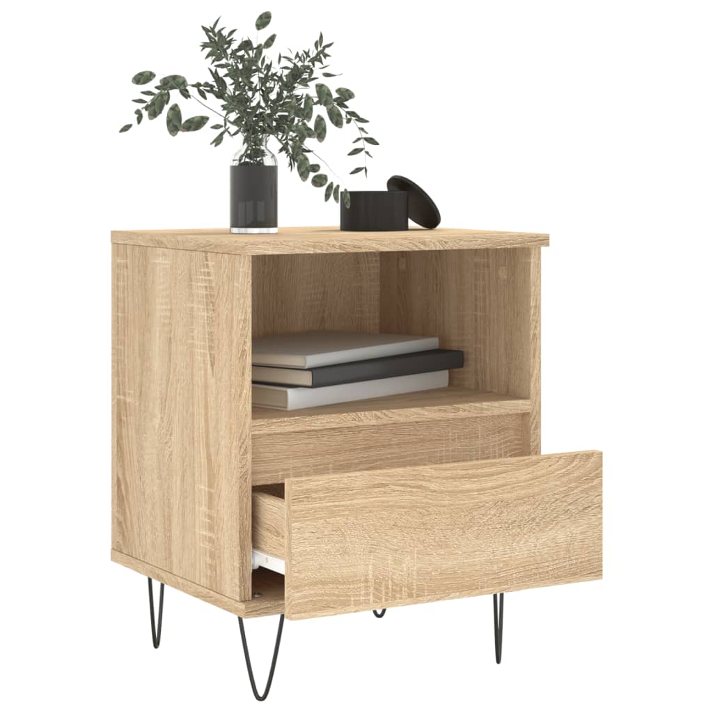 Bedside Cabinet Sonoma Oak 40x35x50 cm Engineered Wood