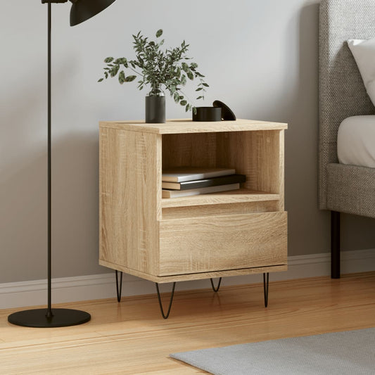 Bedside Cabinet Sonoma Oak 40x35x50 cm Engineered Wood