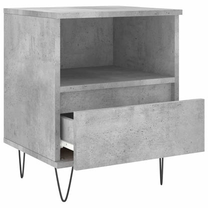 Bedside Cabinets 2 pcs Concrete Grey 40x35x50 cm Engineered Wood