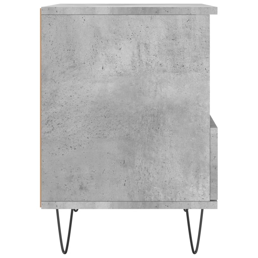 Bedside Cabinets 2 pcs Concrete Grey 40x35x50 cm Engineered Wood