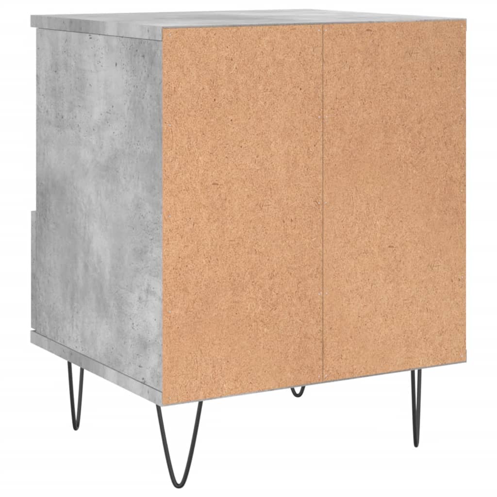 Bedside Cabinets 2 pcs Concrete Grey 40x35x50 cm Engineered Wood