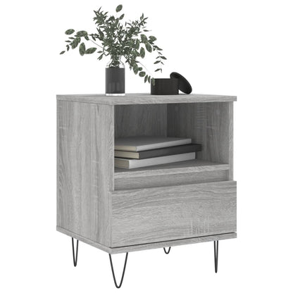 Bedside Cabinets 2 pcs Grey Sonoma 40x35x50 cm Engineered Wood