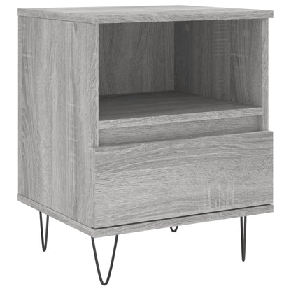 Bedside Cabinets 2 pcs Grey Sonoma 40x35x50 cm Engineered Wood