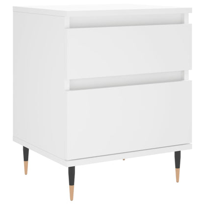 Bedside Cabinet White 40x35x50 cm Engineered Wood