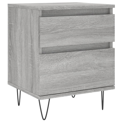 Bedside Cabinets 2 pcs Grey Sonoma 40x35x50 cm Engineered Wood