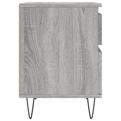 Bedside Cabinets 2 pcs Grey Sonoma 40x35x50 cm Engineered Wood