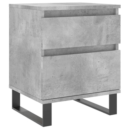 Bedside Cabinet Concrete Grey 40x35x50 cm Engineered Wood