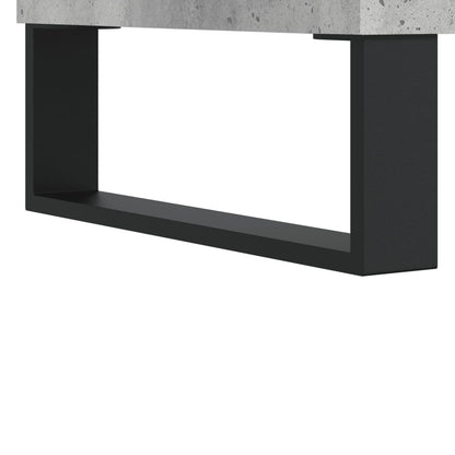 Bedside Cabinet Concrete Grey 40x35x50 cm Engineered Wood