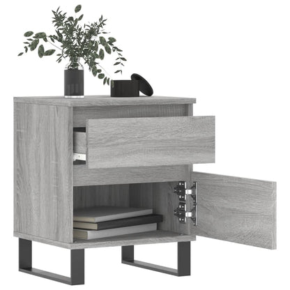 Bedside Cabinet Grey Sonoma 40x35x50 cm Engineered Wood