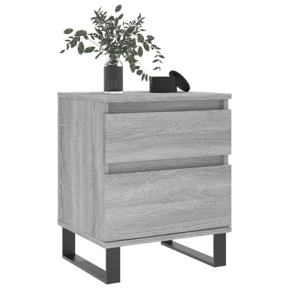 Bedside Cabinet Grey Sonoma 40x35x50 cm Engineered Wood