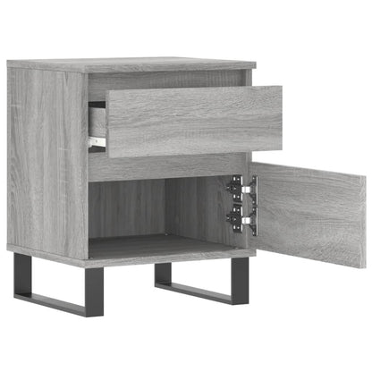 Bedside Cabinet Grey Sonoma 40x35x50 cm Engineered Wood