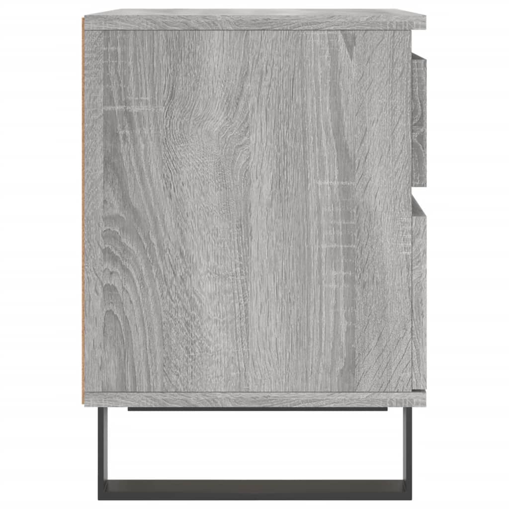 Bedside Cabinet Grey Sonoma 40x35x50 cm Engineered Wood