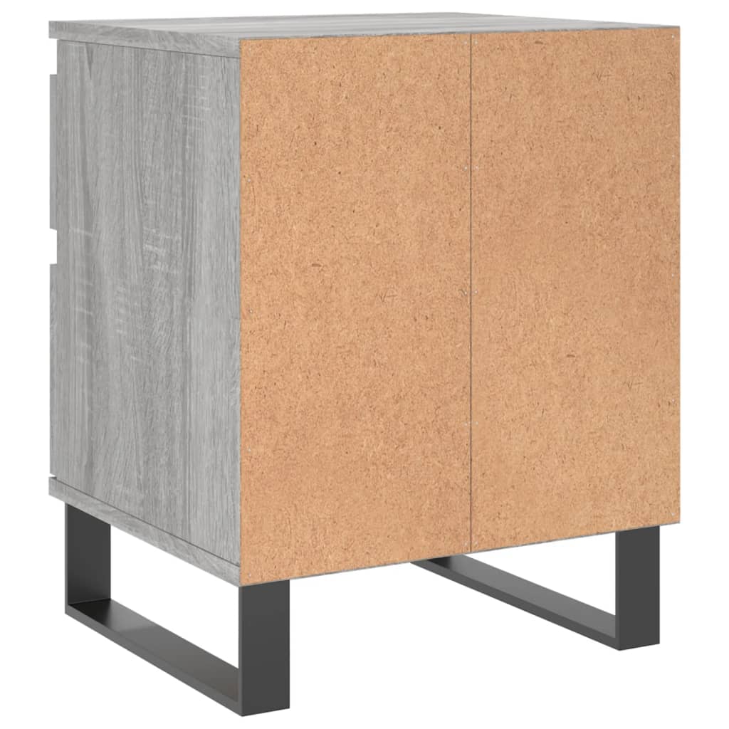 Bedside Cabinet Grey Sonoma 40x35x50 cm Engineered Wood