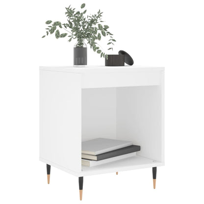 Bedside Cabinet White 40x35x50 cm Engineered Wood