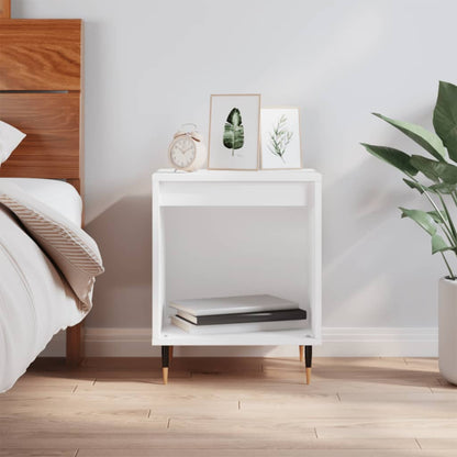 Bedside Cabinet White 40x35x50 cm Engineered Wood