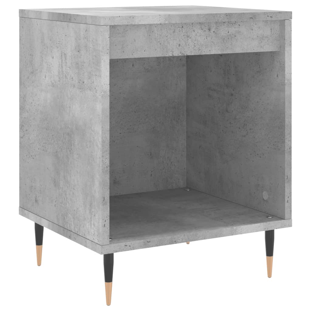 Bedside Cabinet Concrete Grey 40x35x50 cm Engineered Wood