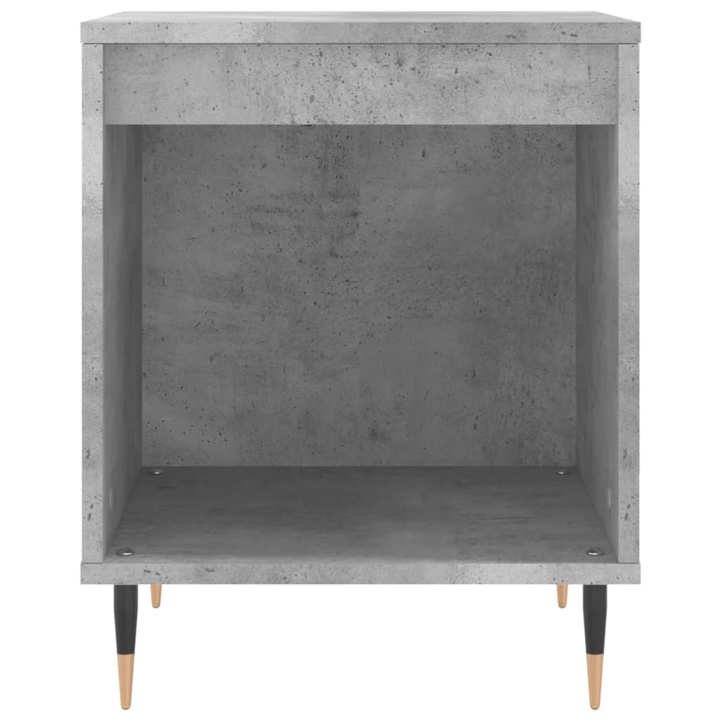 Bedside Cabinet Concrete Grey 40x35x50 cm Engineered Wood