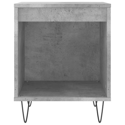 Bedside Cabinet Concrete Grey 40x35x50 cm Engineered Wood