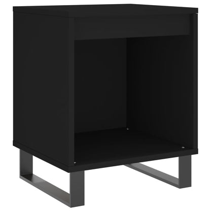 Bedside Cabinets 2 pcs Black 40x35x50 cm Engineered Wood