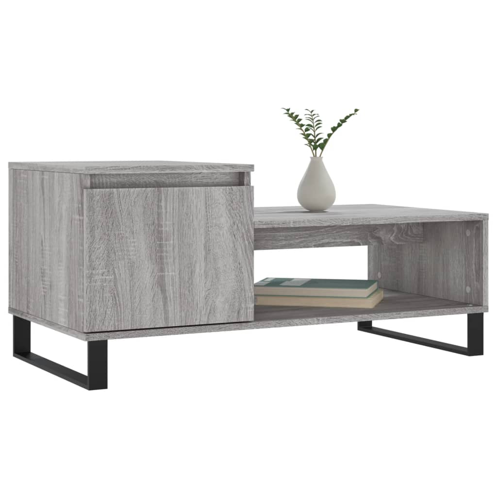 Coffee Table Grey Sonoma 100x50x45 cm Engineered Wood