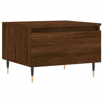Coffee Table Brown Oak 50x46x35 cm Engineered Wood
