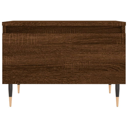 Coffee Table Brown Oak 50x46x35 cm Engineered Wood