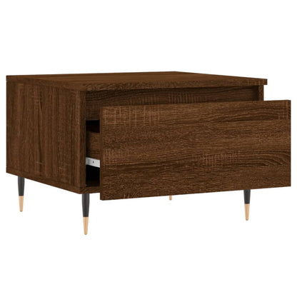 Coffee Table Brown Oak 50x46x35 cm Engineered Wood