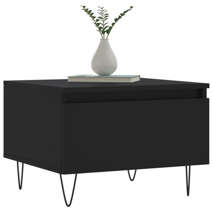 Coffee Table Black 50x46x35 cm Engineered Wood